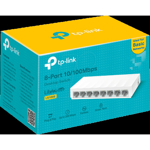 Switch TP-Link 8-Port 10/100Mbps Desktop TL-SF1008D